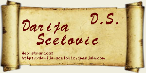 Darija Šćelović vizit kartica